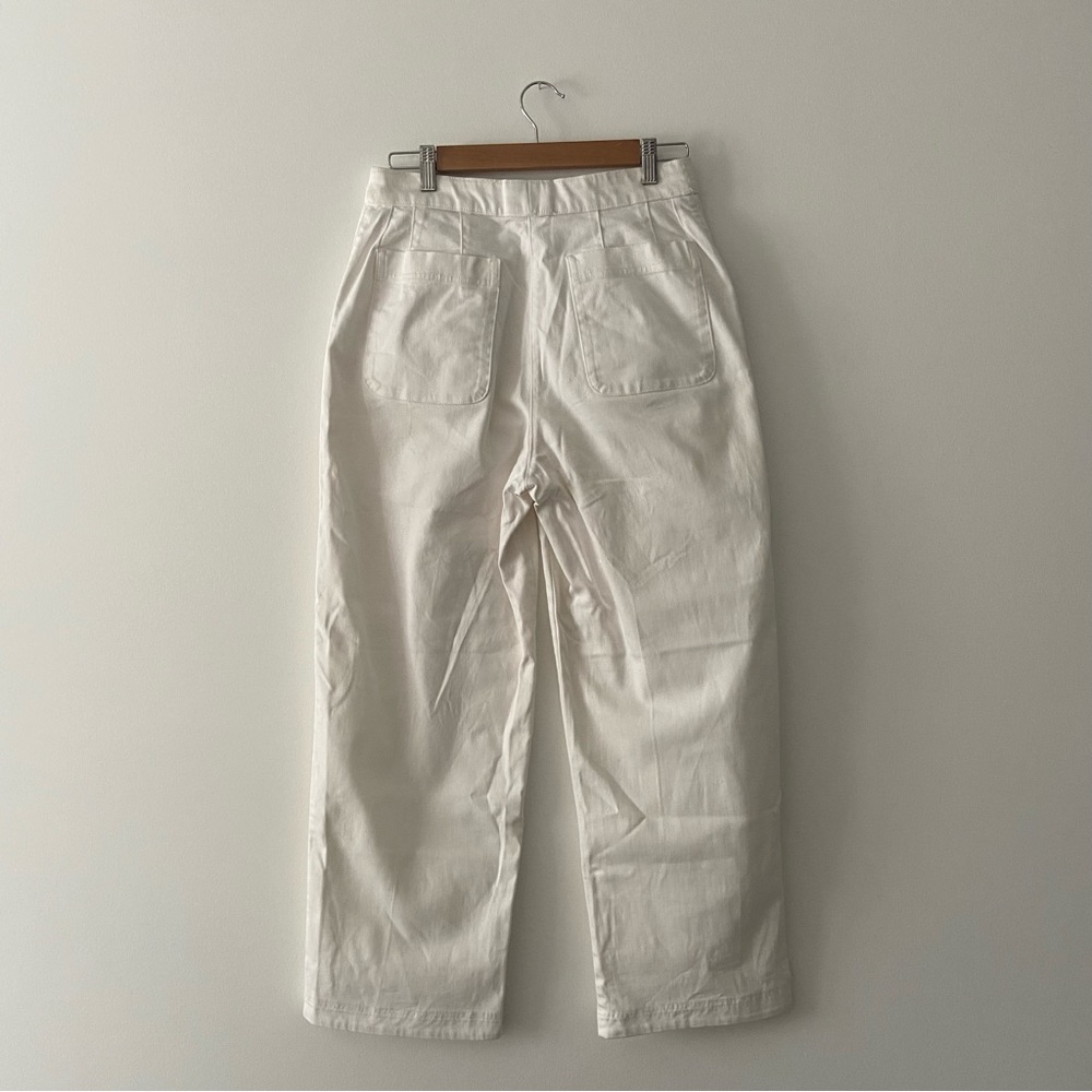 Babaton Off-White Wide Leg Jeans - Picture 2 of 8